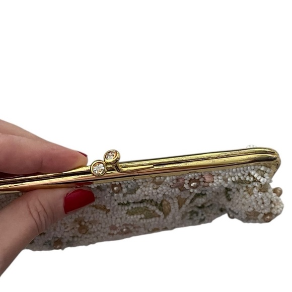 Jolles Original Vintage Floral Flower Coin Purse, 1940's 1950's Collectible - Picture 6 of 8